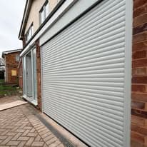 Rolling garage door installed by OGW in Hereford