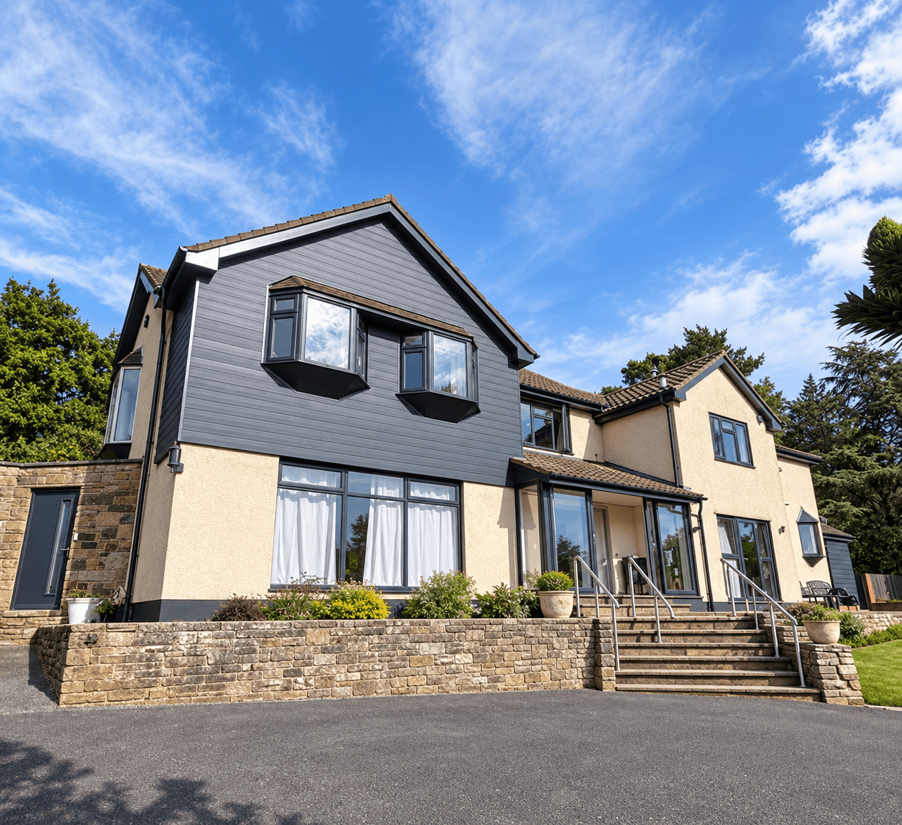 External cladding installed by OGW on a home in Herefordshire